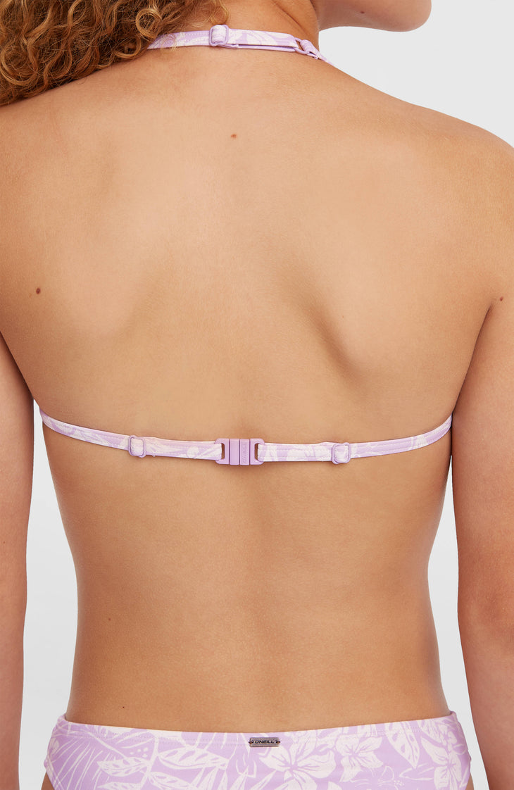 Essentials Triangle Bikini Set | Purple Island Sky