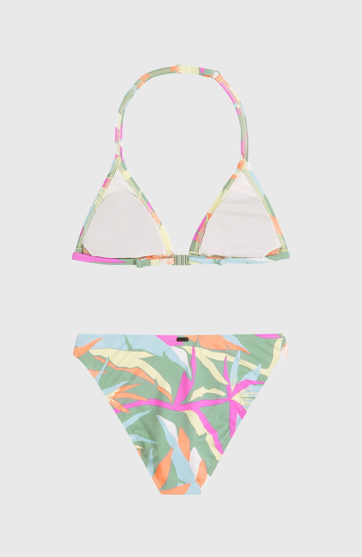 Essentials Triangle Bikini Set | Green Wmns Tropicana