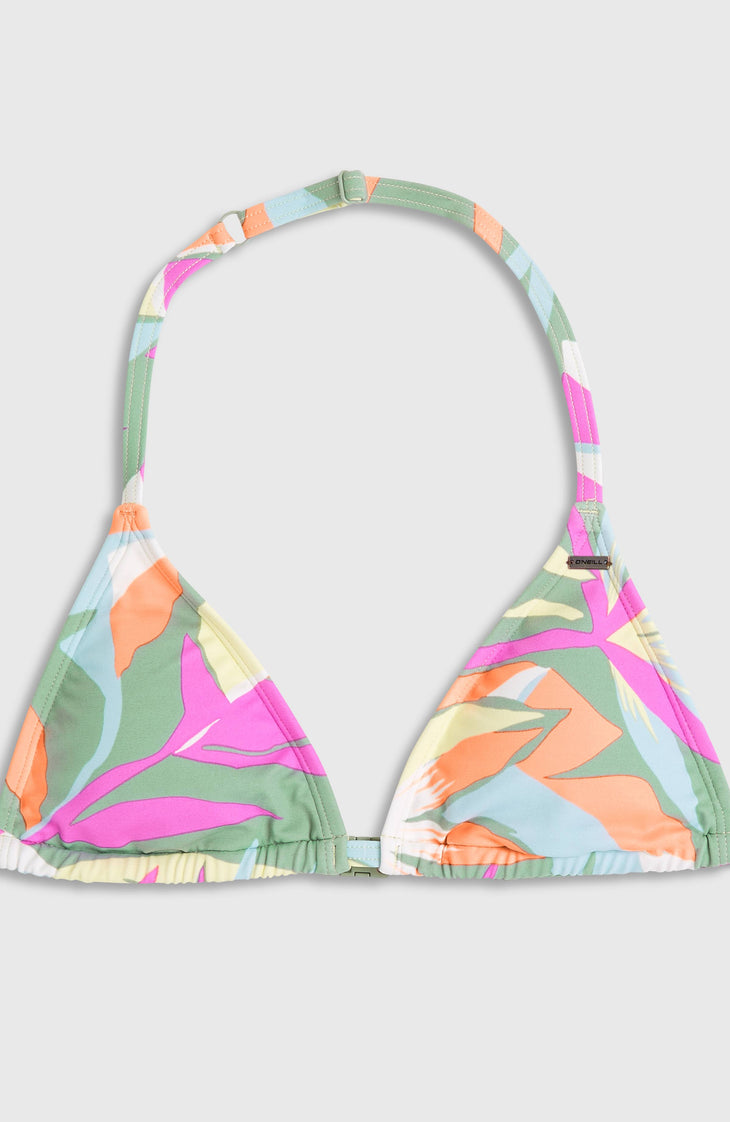 Essentials Triangle Bikini Set | Green Wmns Tropicana