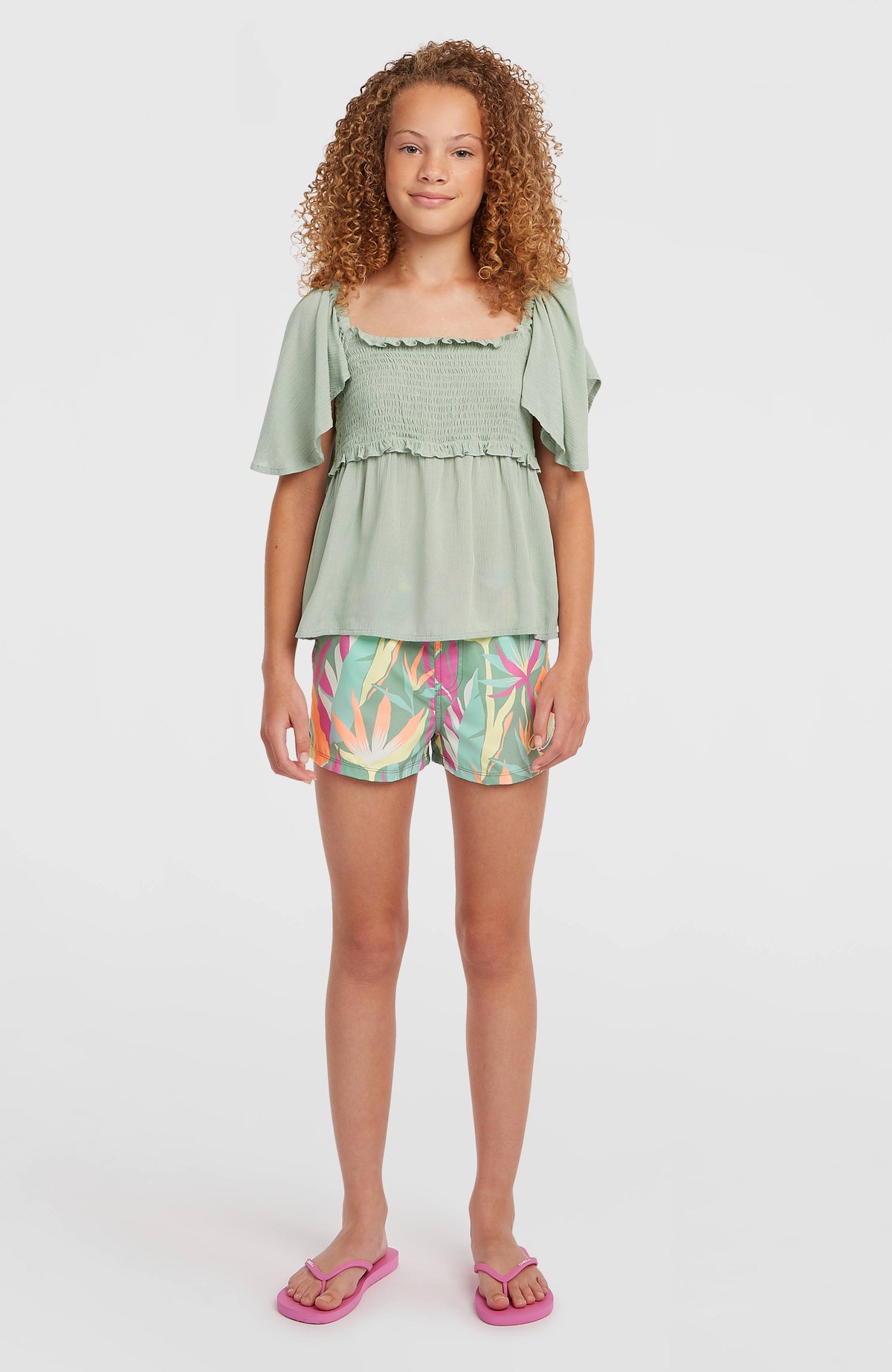 Essentials Swimshorts | Green Wmns Tropicana