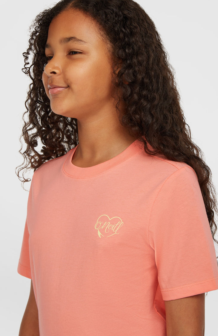 Script T-Shirt | Coral Pink