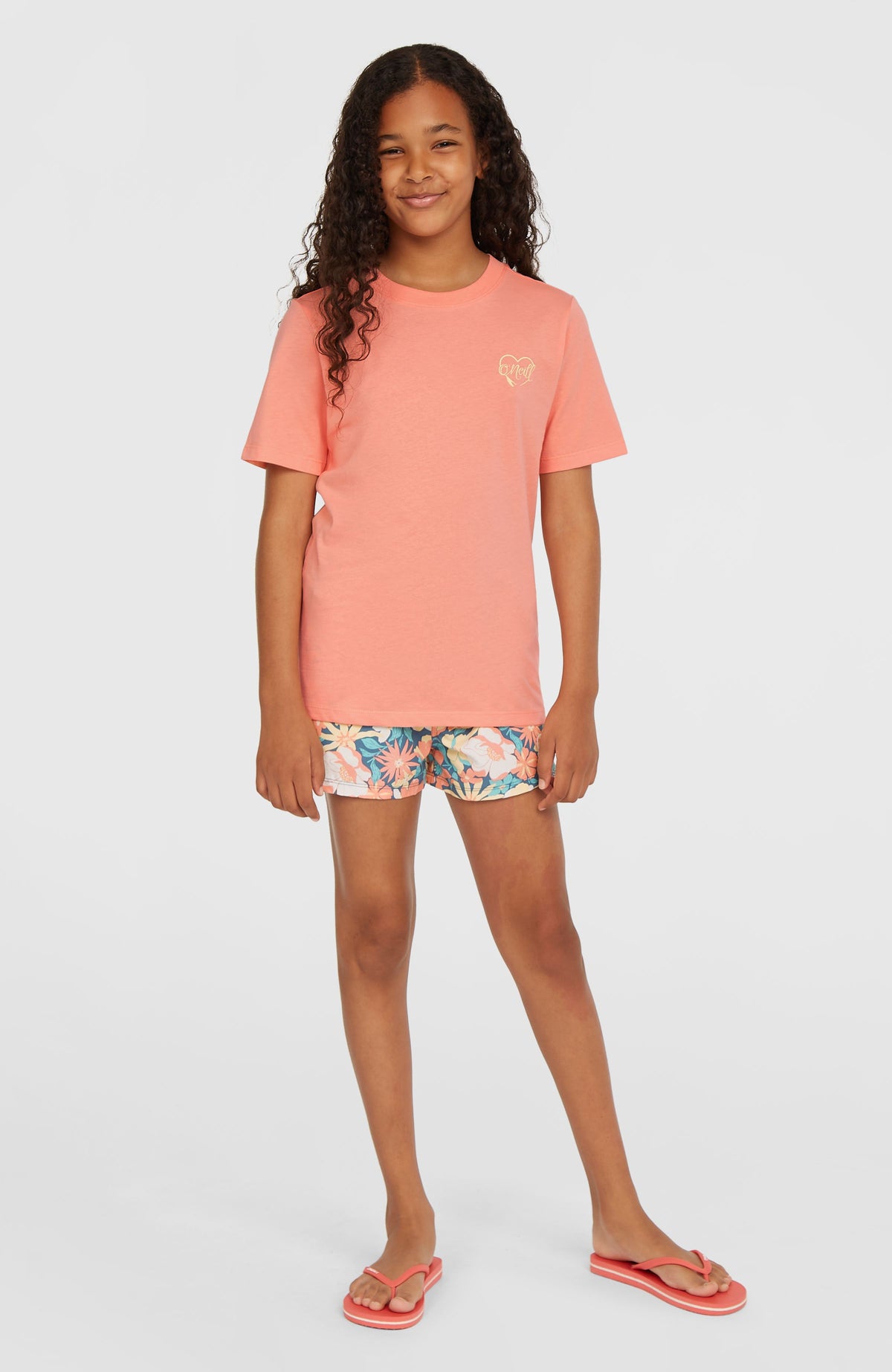 Script T-Shirt | Coral Pink