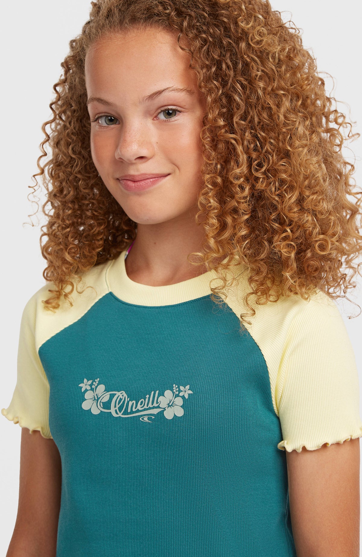 O'Neill Colour-Block Rib T-Shirt | Botanical Heat Colour Block