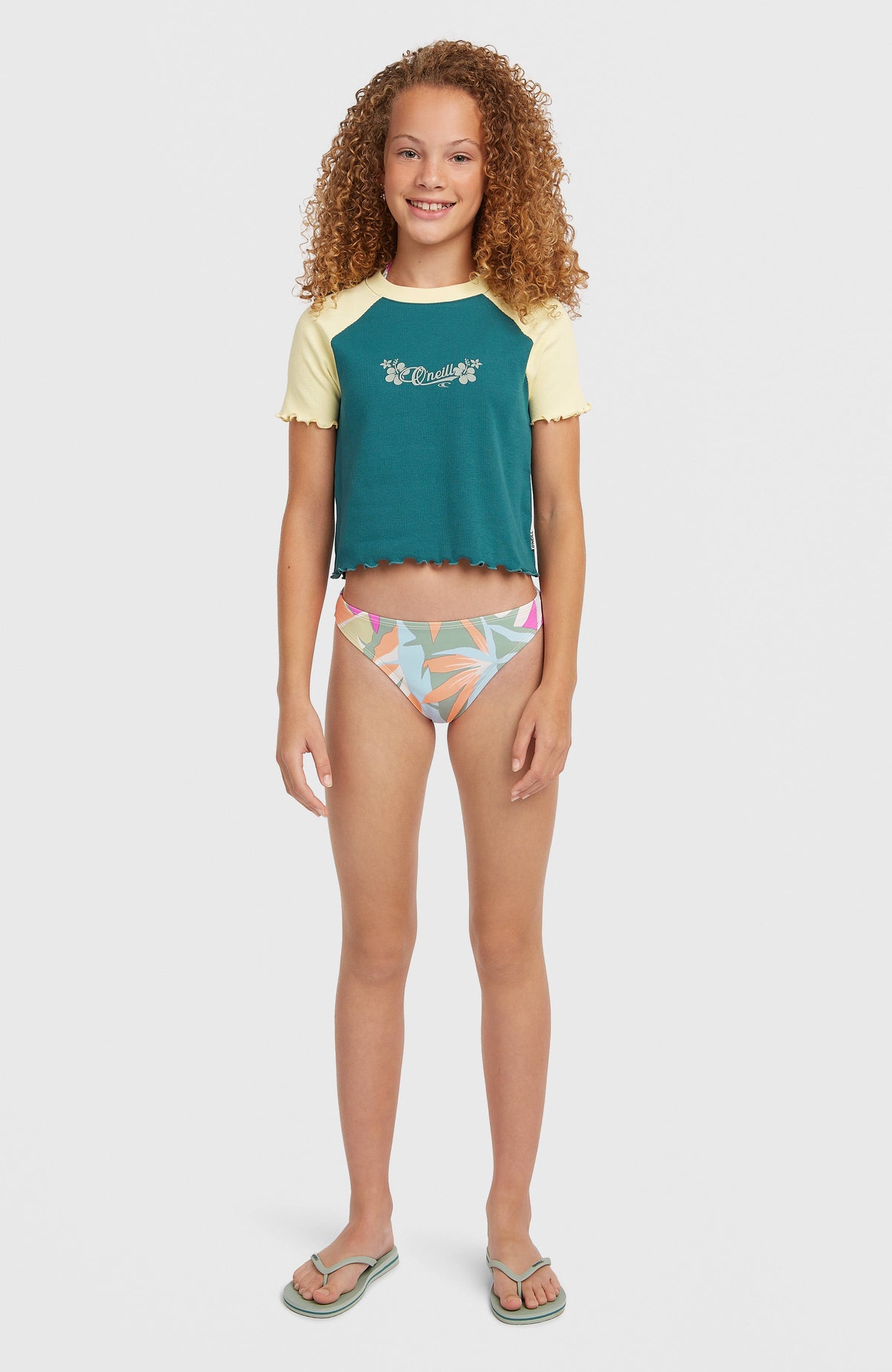 O'Neill Colour-Block Rib T-Shirt | Botanical Heat Colour Block