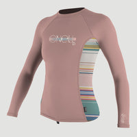 Skins Long Sleeve Crew | PEONY/BAJA STRIPE/PEONY