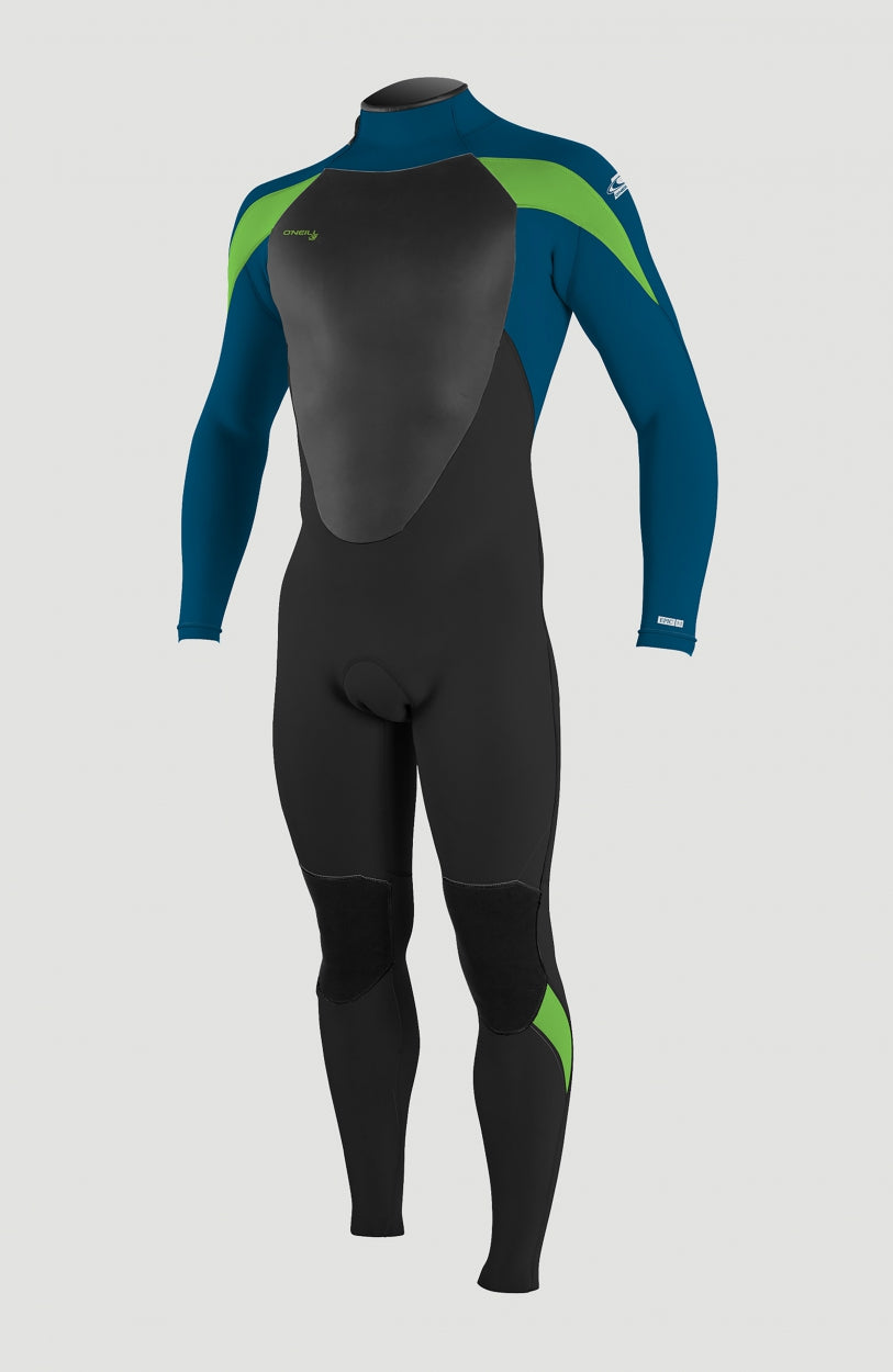 Epic 3/2mm Back Zip Full Wetsuit | Black