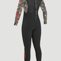 Epic 4/3mm Back Zip Full Wetsuit | BLACK/TWIGGY/TEA ROSE