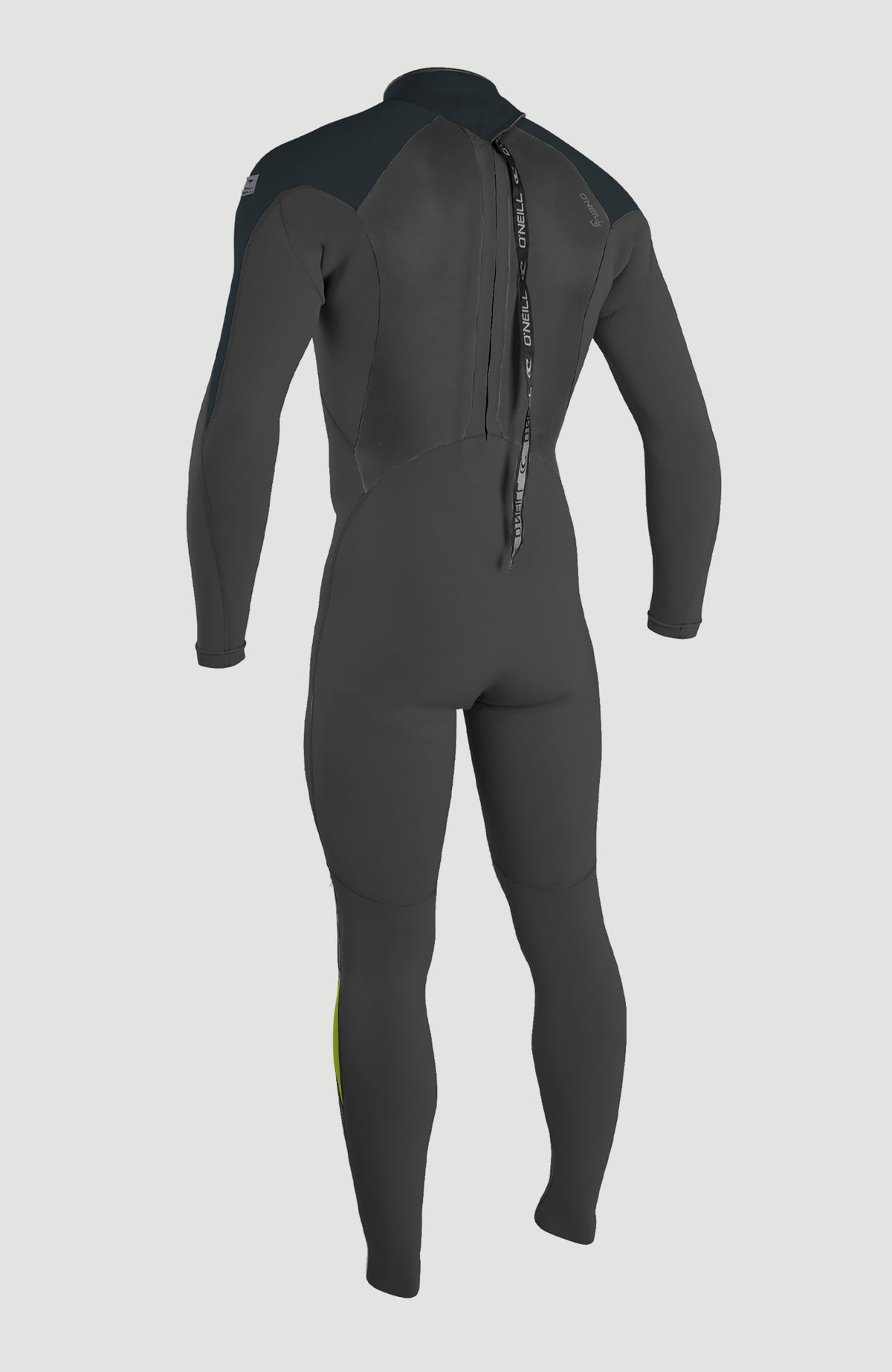 Epic 5/4 Back Zip Full Wetsuit | BLACK/GUNMETAL/DAYGLO