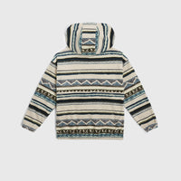 Superfleece Half-Zip Hoodie | Grey Ikat Stripe