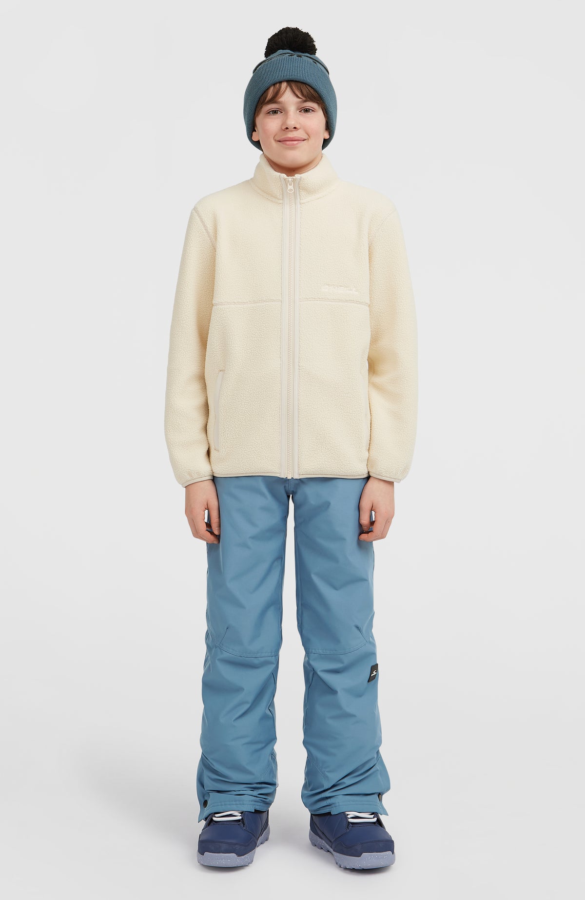 High-Pile Full-Zip Fleece | Macaron