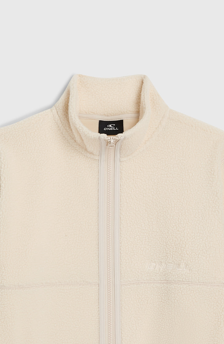 High-Pile Full-Zip Fleece | Macaron