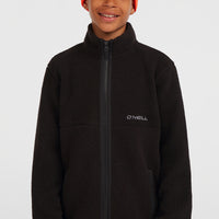 High-Pile Full-Zip Fleece | Black Out