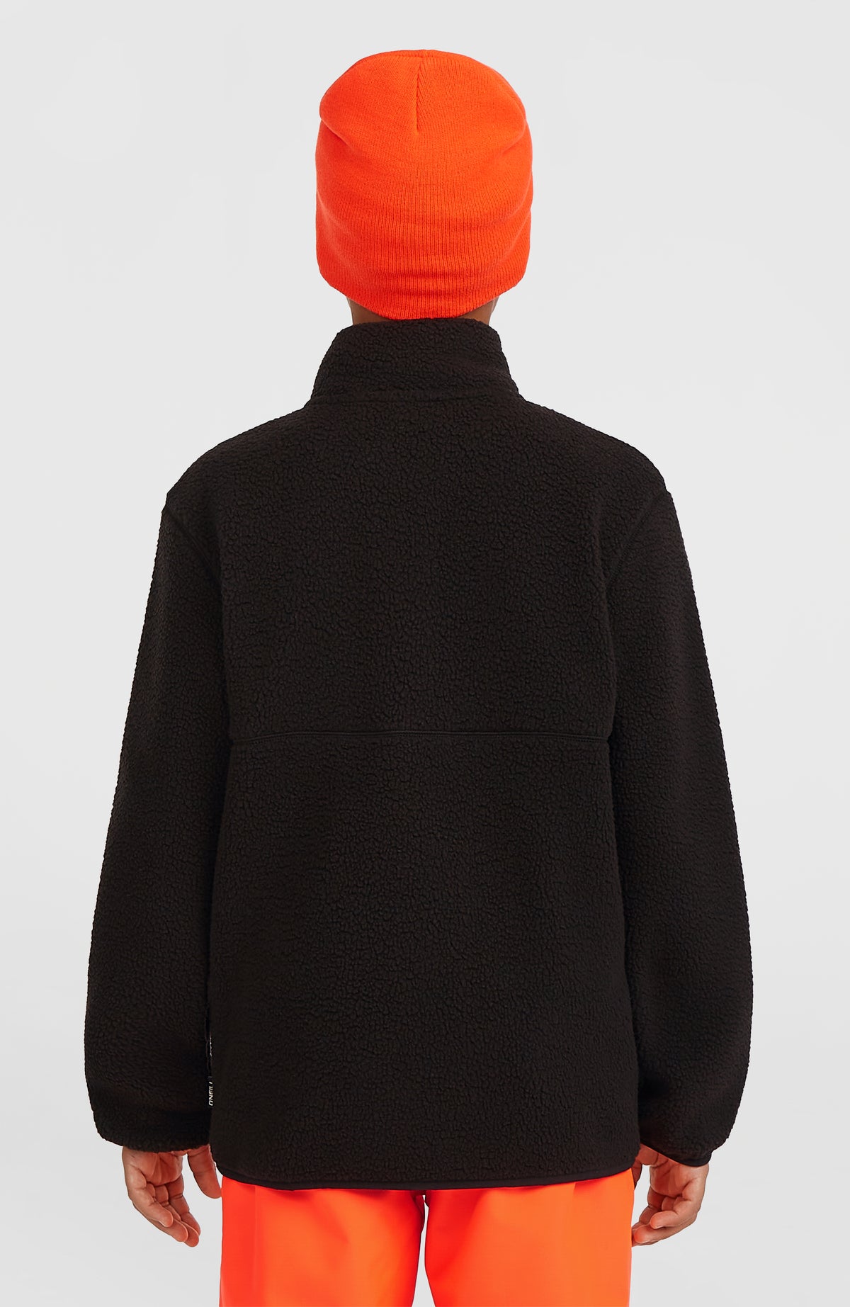High-Pile Full-Zip Fleece | Black Out