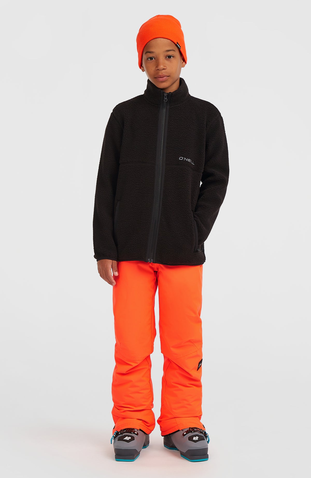 High-Pile Full-Zip Fleece | Black Out