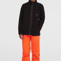 High-Pile Full-Zip Fleece | Black Out