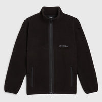 High-Pile Full-Zip Fleece | Black Out