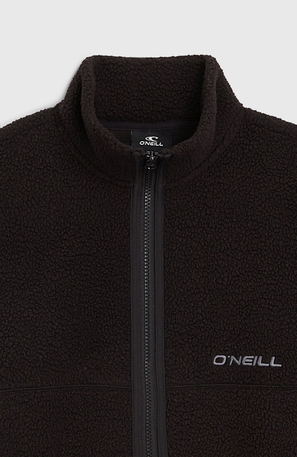 High-Pile Full-Zip Fleece | Black Out