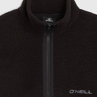 High-Pile Full-Zip Fleece | Black Out