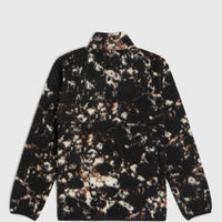 High-Pile Full-Zip Fleece | Black/Beige Quarry