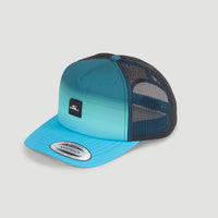 Flood Trucker Cap | Neon Blue Simple Gradient Panel