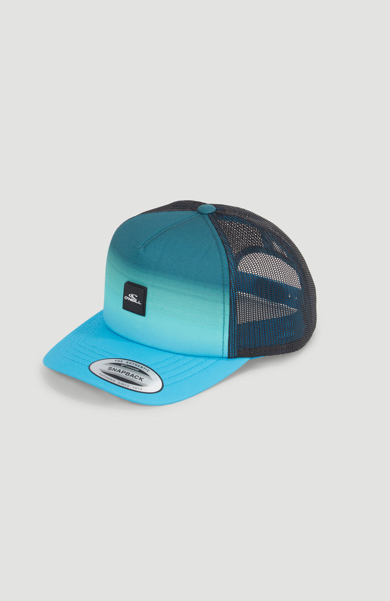 Flood Trucker Cap | Neon Blue Simple Gradient Panel