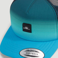 Flood Trucker Cap | Neon Blue Simple Gradient Panel