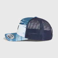 Flood Trucker Cap | Blue Melted Stripe Boys