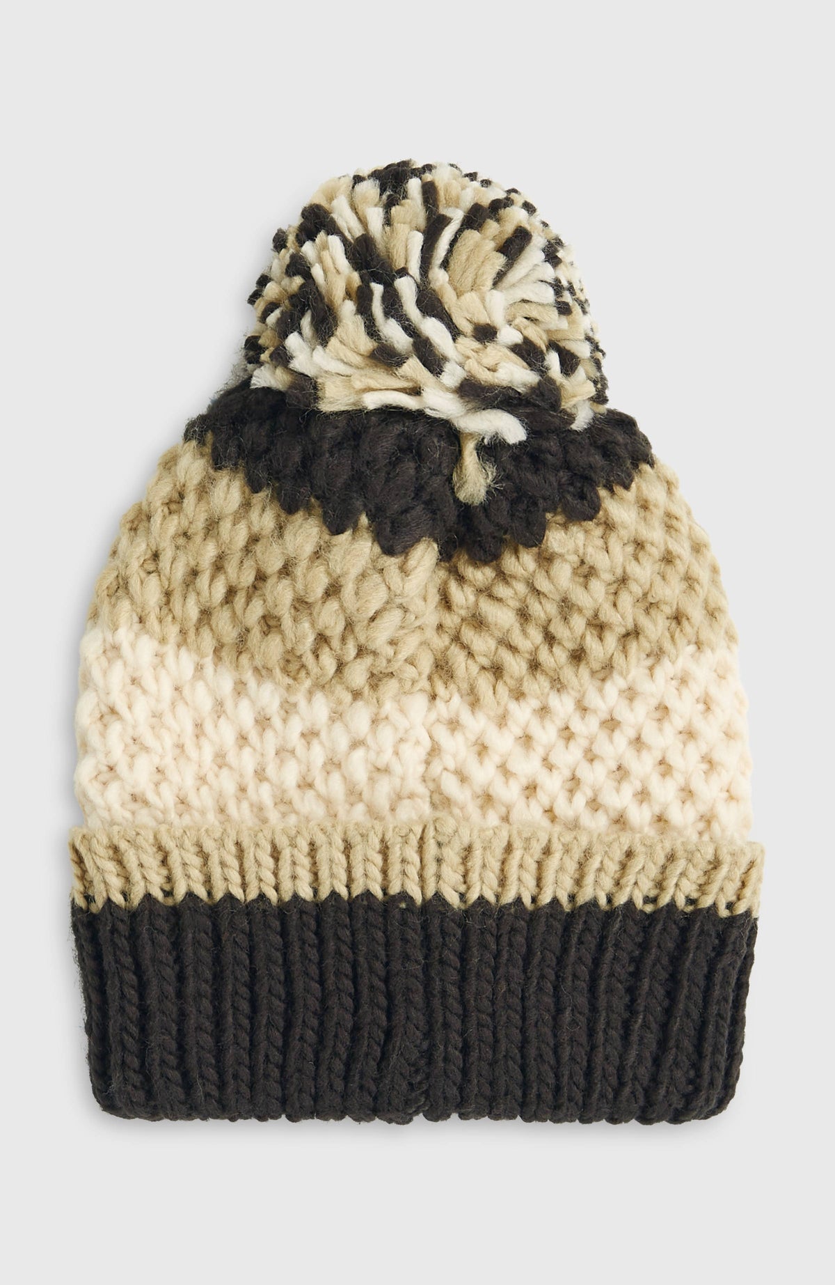 Powder Beanie | Black Out Colour Block