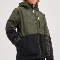 Texture Snow Jacket | Green Pet