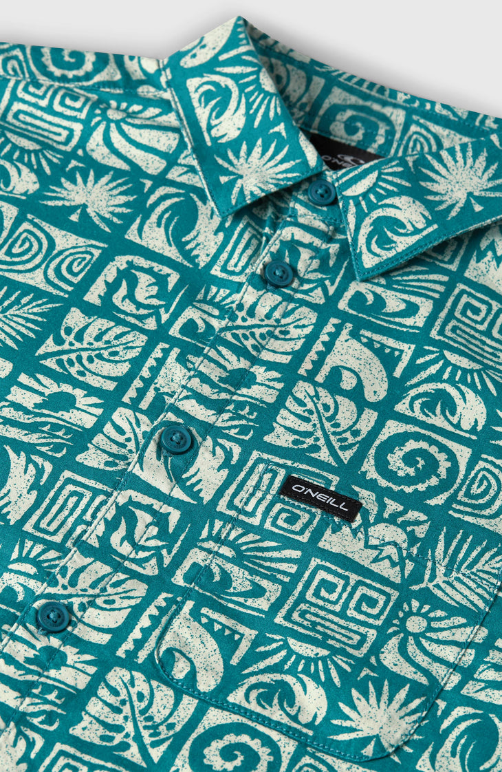 Print Shirt | Blue Bricks