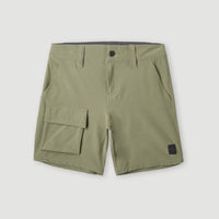 Easton Cargo Hybrid Shorts | Deep Lichen Green