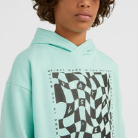 Checker Hoodie | Beach Glass