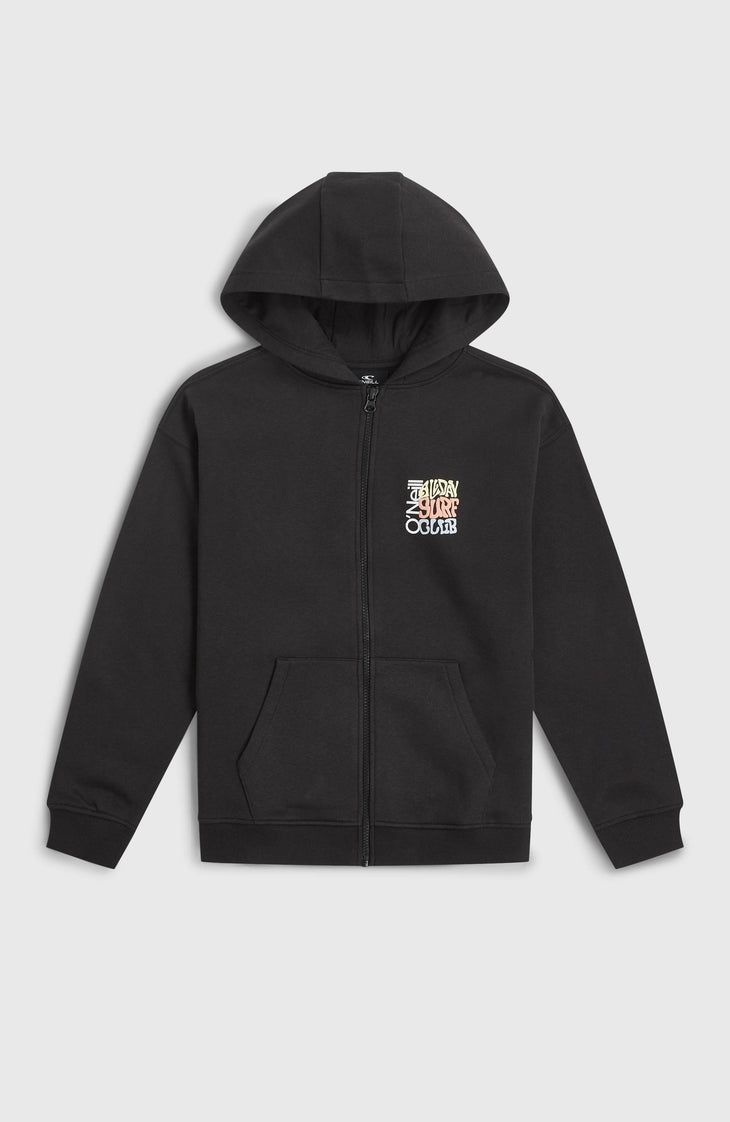 Graphic Full-Zip Hoodie | Black Out
