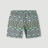 Cali Print 13'' Swim Shorts | Black Future Fade