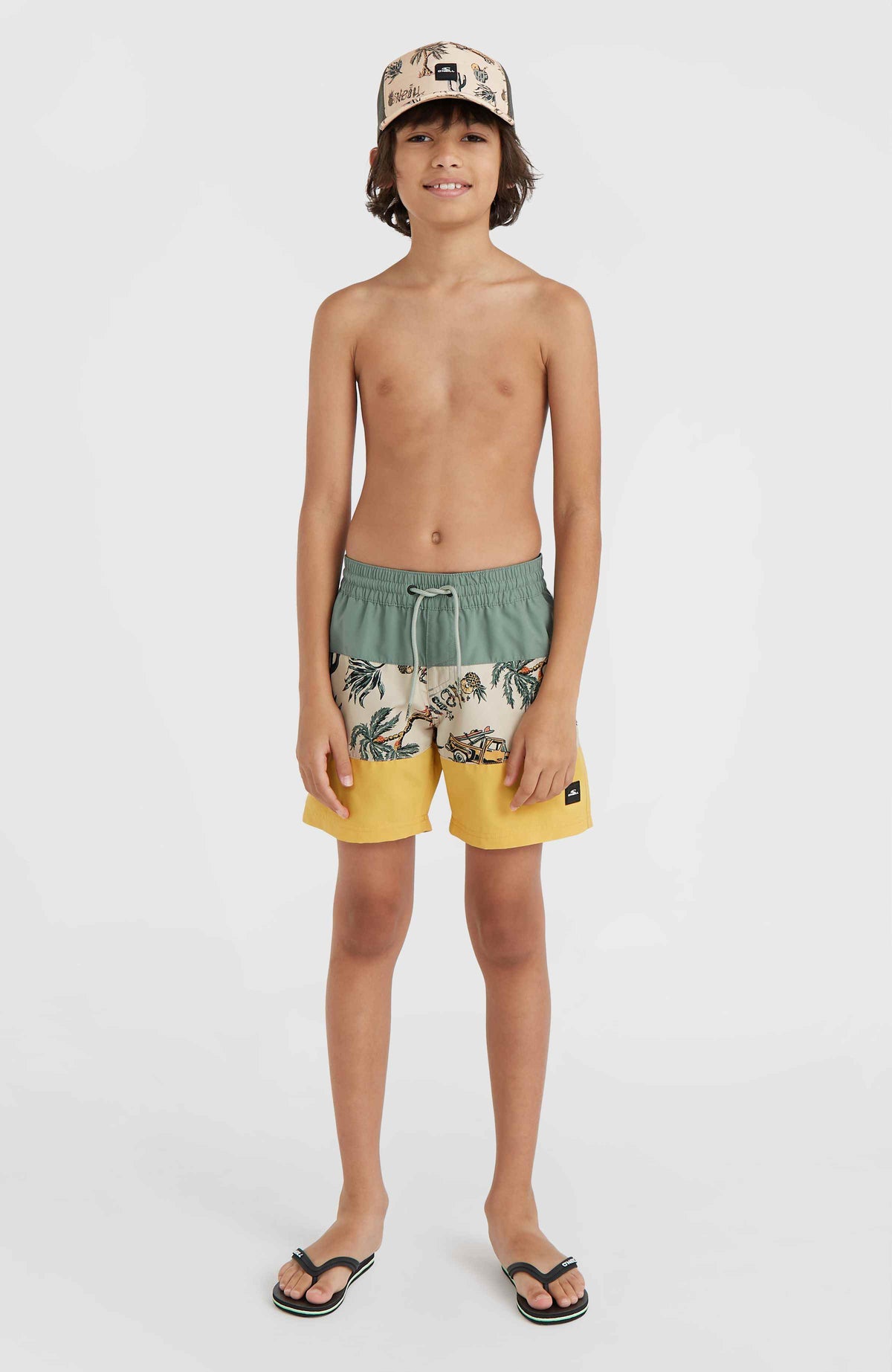 Mix and Match Cali Block 13'' Swim Shorts | Beige Venice Beach