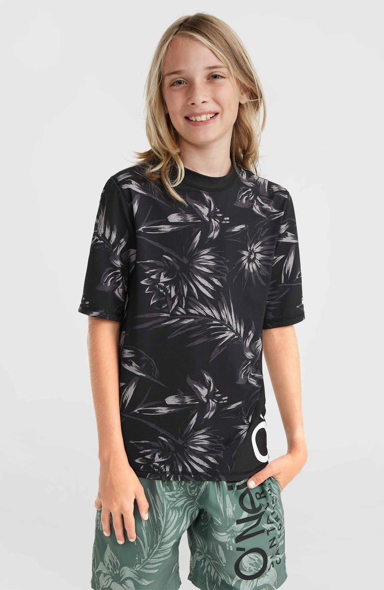 Mix and Match Crazy Short Sleeve Skin | Black Tonal Tropican