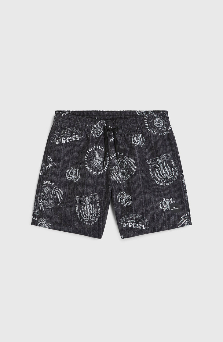 Cali 14'' Swim Shorts | Black Mystical