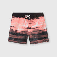 Cali Gradient 14'' Swim Shorts | Coral Melted Texture