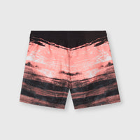 Cali Gradient 14'' Swim Shorts | Coral Melted Texture