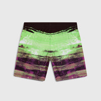 Cali Gradient 14'' Swim Shorts | Black Melted Stripe Boys