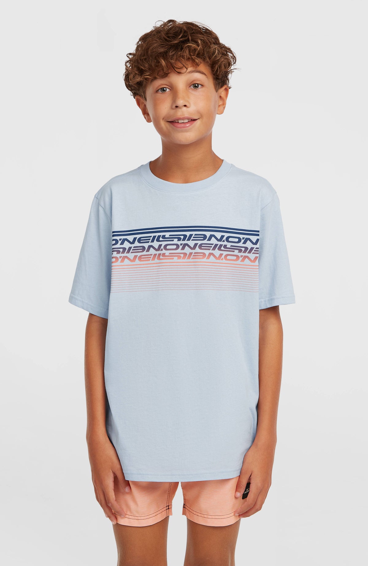 O'Neill Logo Stripe Swimshorts | Boys Purple Heritage O'Neill