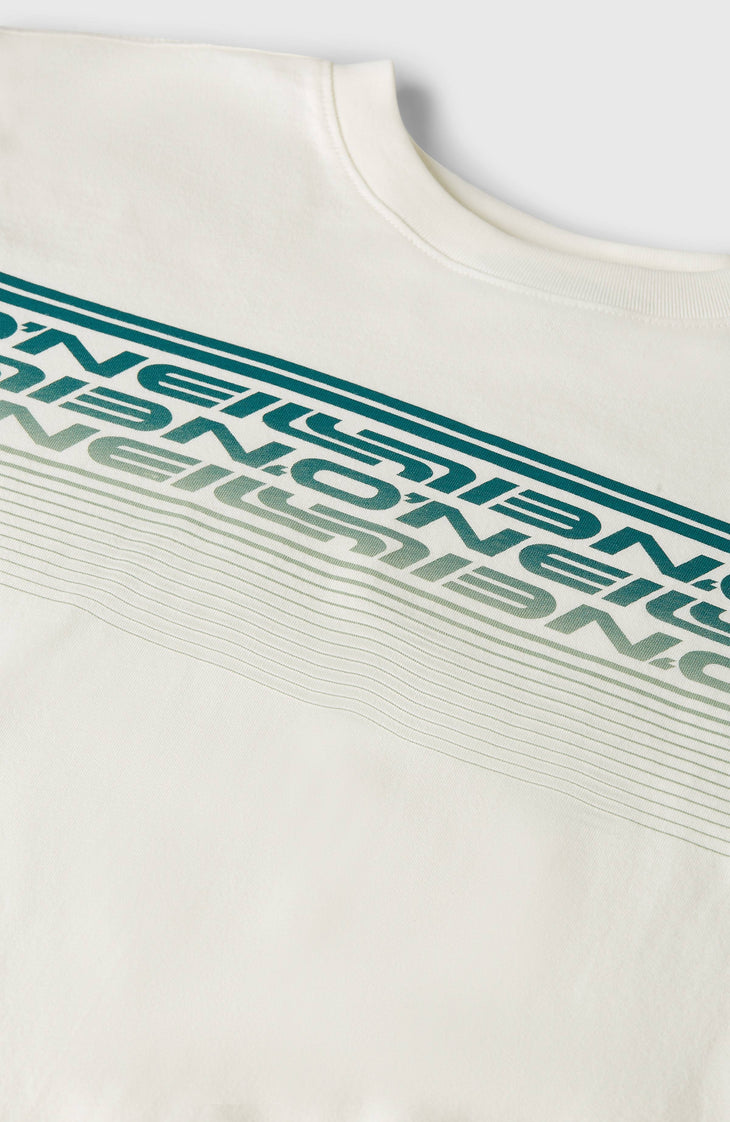O'Neill Logo Stripe T-Shirt | Snow White