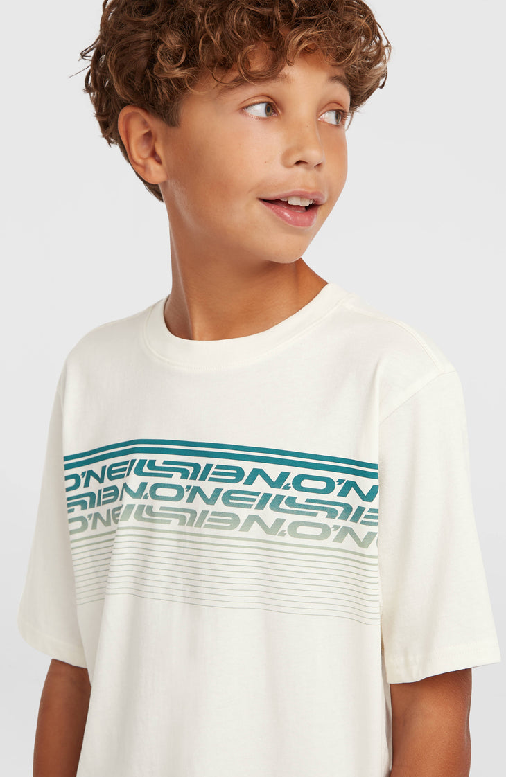 O'Neill Logo Stripe T-Shirt | Snow White