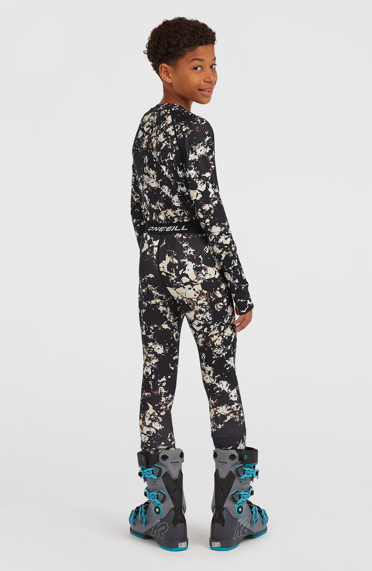 Baselayer Set | Black/Beige Quarry