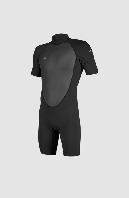 Reactor-2 2mm Back Zip Short Sleeve Spring Wetsuit | BLACK/BLACK