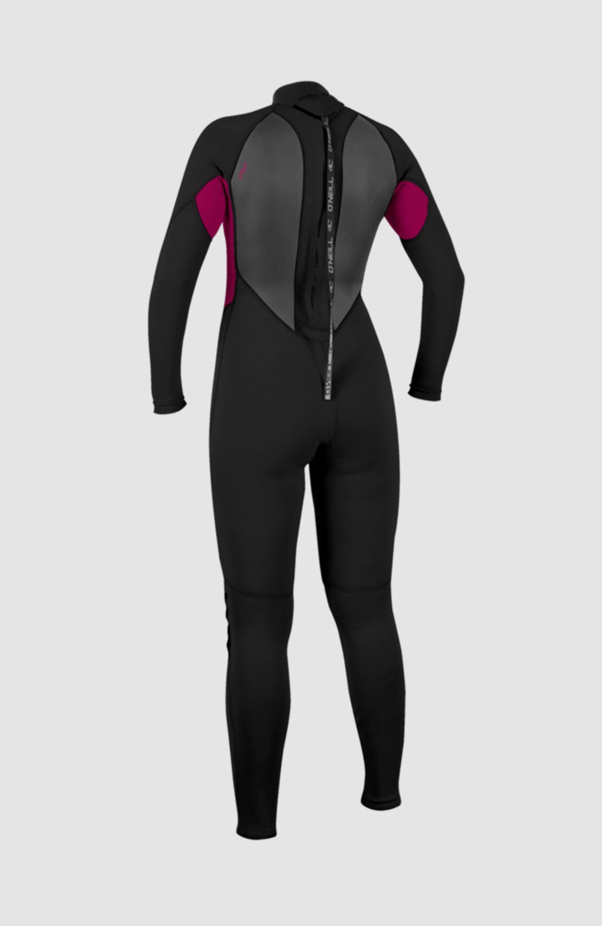 Reactor-2 3/2 Back Zip Full Wetsuit | BLK/PUNKPNK