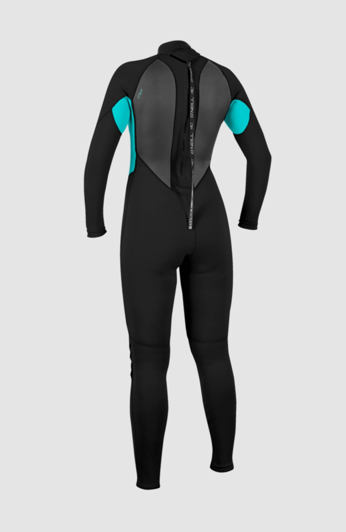 Reactor-2 3/2 Back Zip Full Wetsuit | BLK/LTAQUA