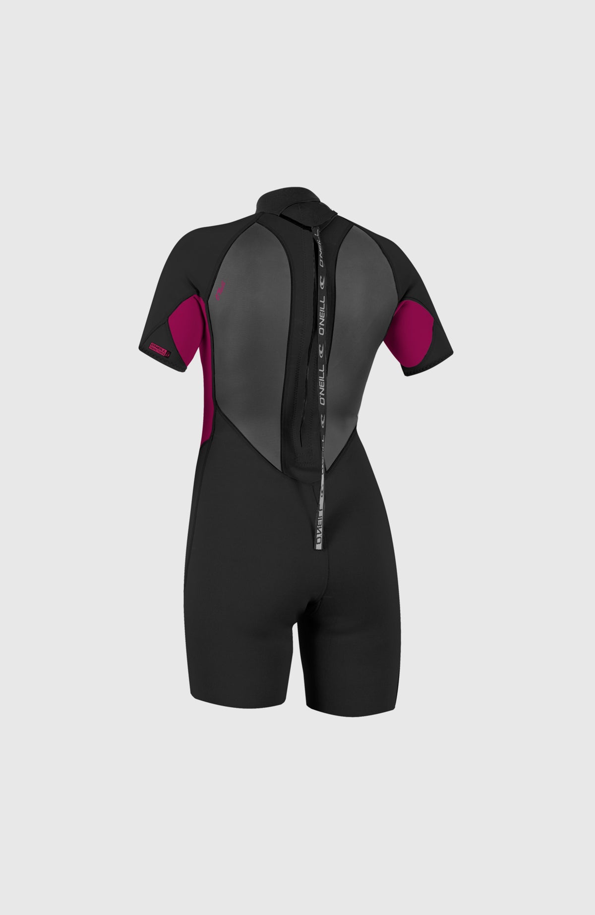 Reactor-2 2mm Back Zip Short Sleeve Spring Wetsuit | BLK/PUNKPNK
