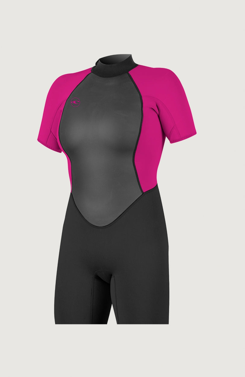 Reactor-2 2mm Back Zip Shortsleeve Spring Wetsuit | BLK/BERRY