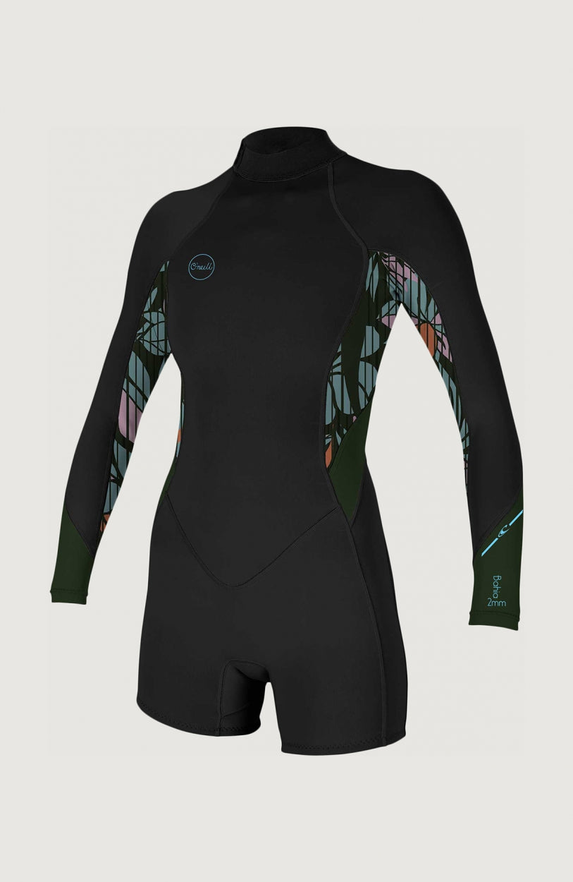 Bahia 2/1mm Back Zip Longsleeve Spring Wetsuit | Black
